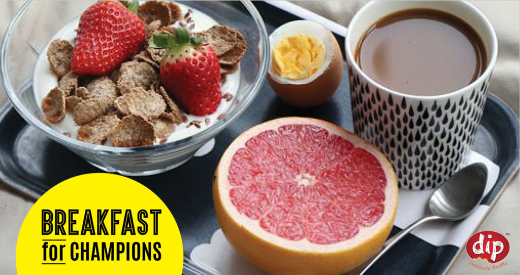 Start your day with a bang! Here's bringing to you the 'Breakfast for Champions'.